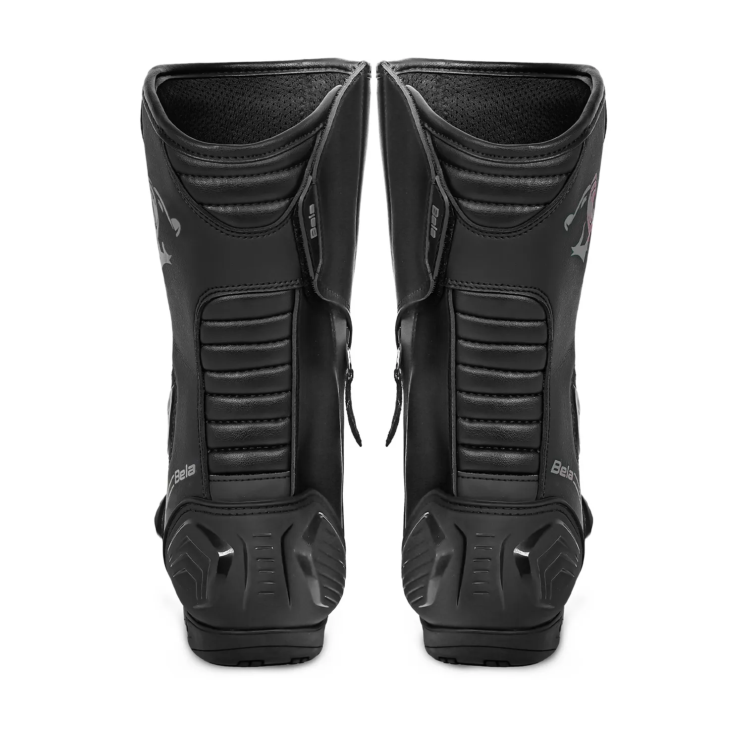 BELA STRIP BOTAS DE MOTO DE TOURING PIEL NEGRO GRIS - Image 5