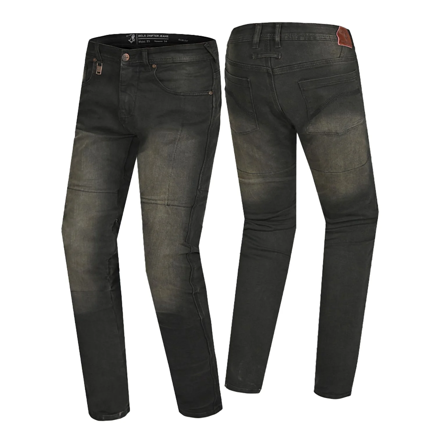 BELA STROKE PANTALON DE HOMBRE JEANS 30L NEGRO KHAKI TINT - Image 2