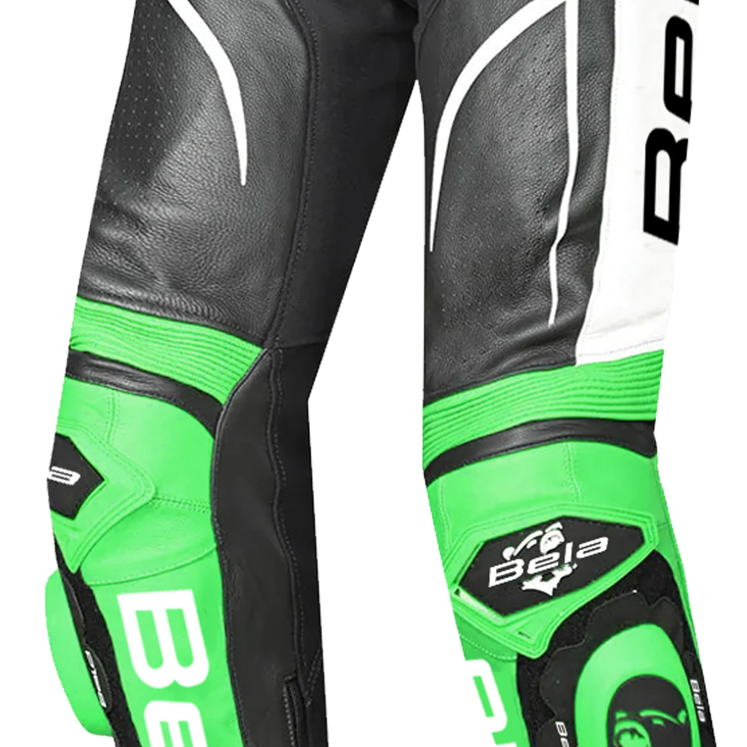 BELA X RACE PANTALON DE HOMBRE PIEL NEGRO BLANCO VERDE - Image 5