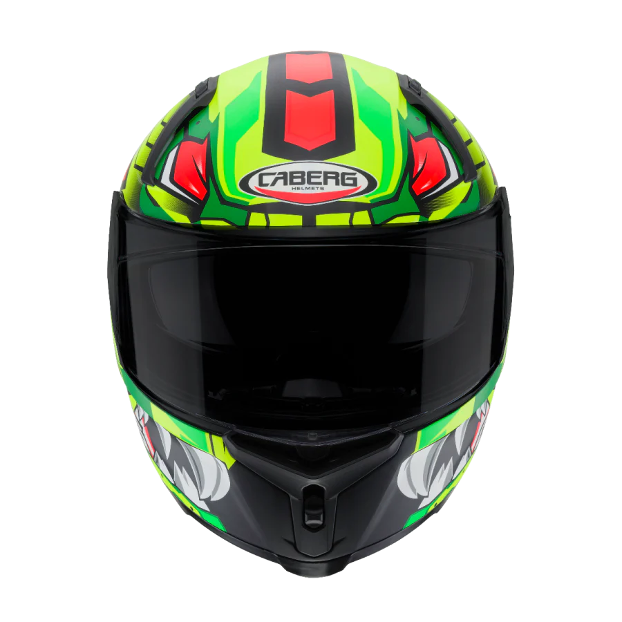 CABERG-Casco AVALON GIGA MATT BLACK/YELLOW FLUO/RED FLUO - Image 2