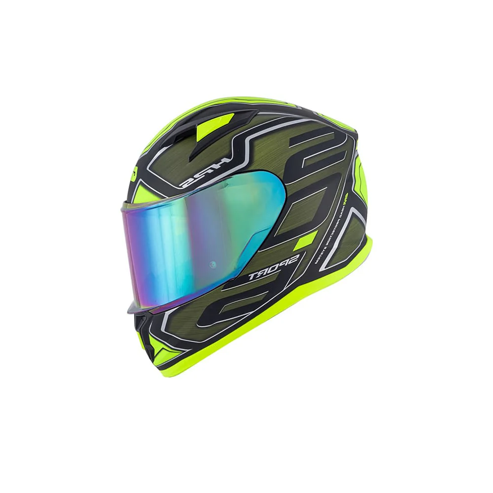 CASCO GIVI FULL 50.6 SPORT LED VERDE PROFUNDO-AMARILLO MT