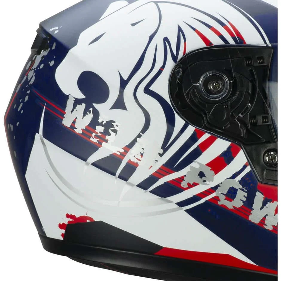 CGM 265G LUCKY WILD Casco Integral De Moto Azul Blanco Mate - Image 4