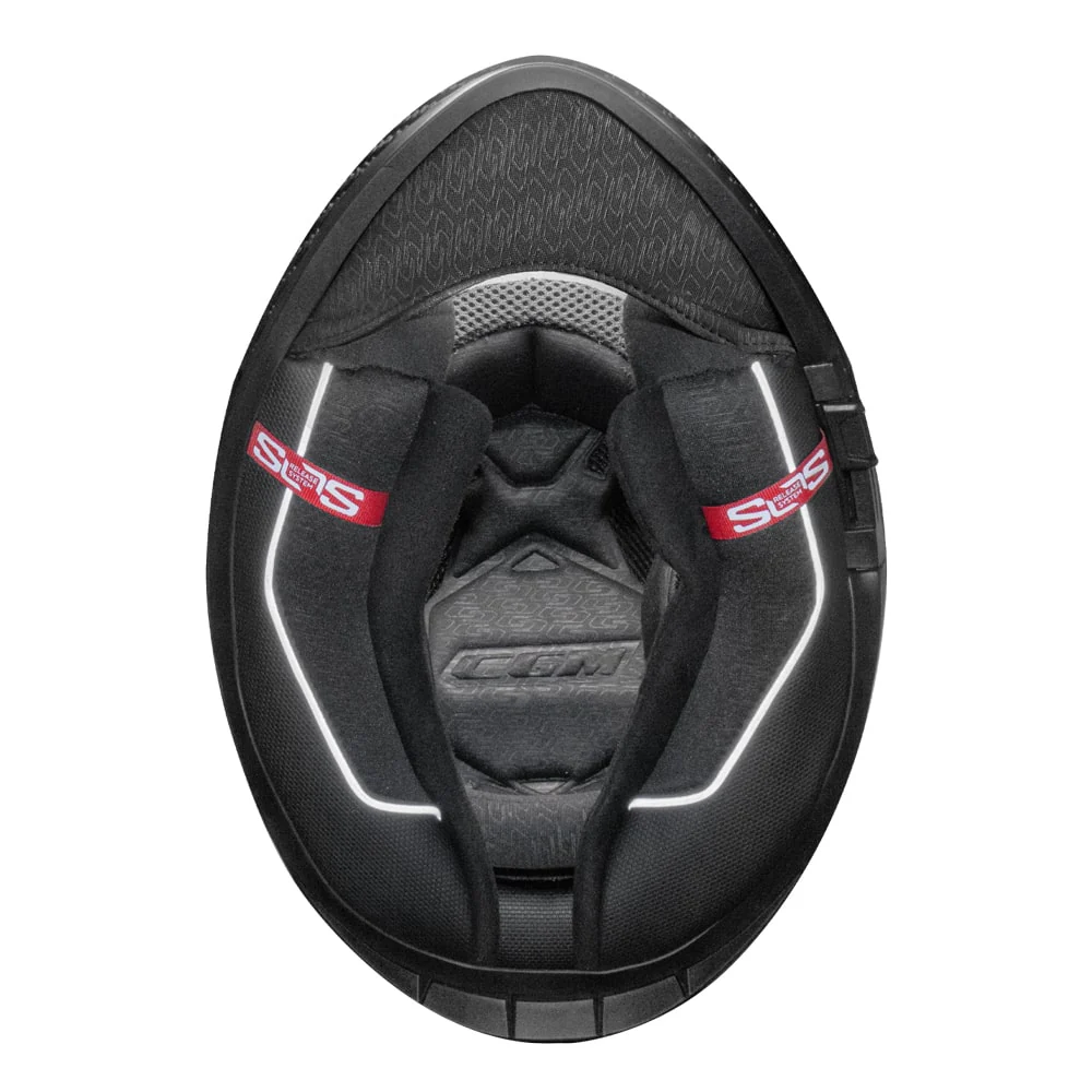 CGM 361S AVENT FIBRA RACE CASCO INTEGRAL BLANCO AZUL FLOU ROJO - Image 6