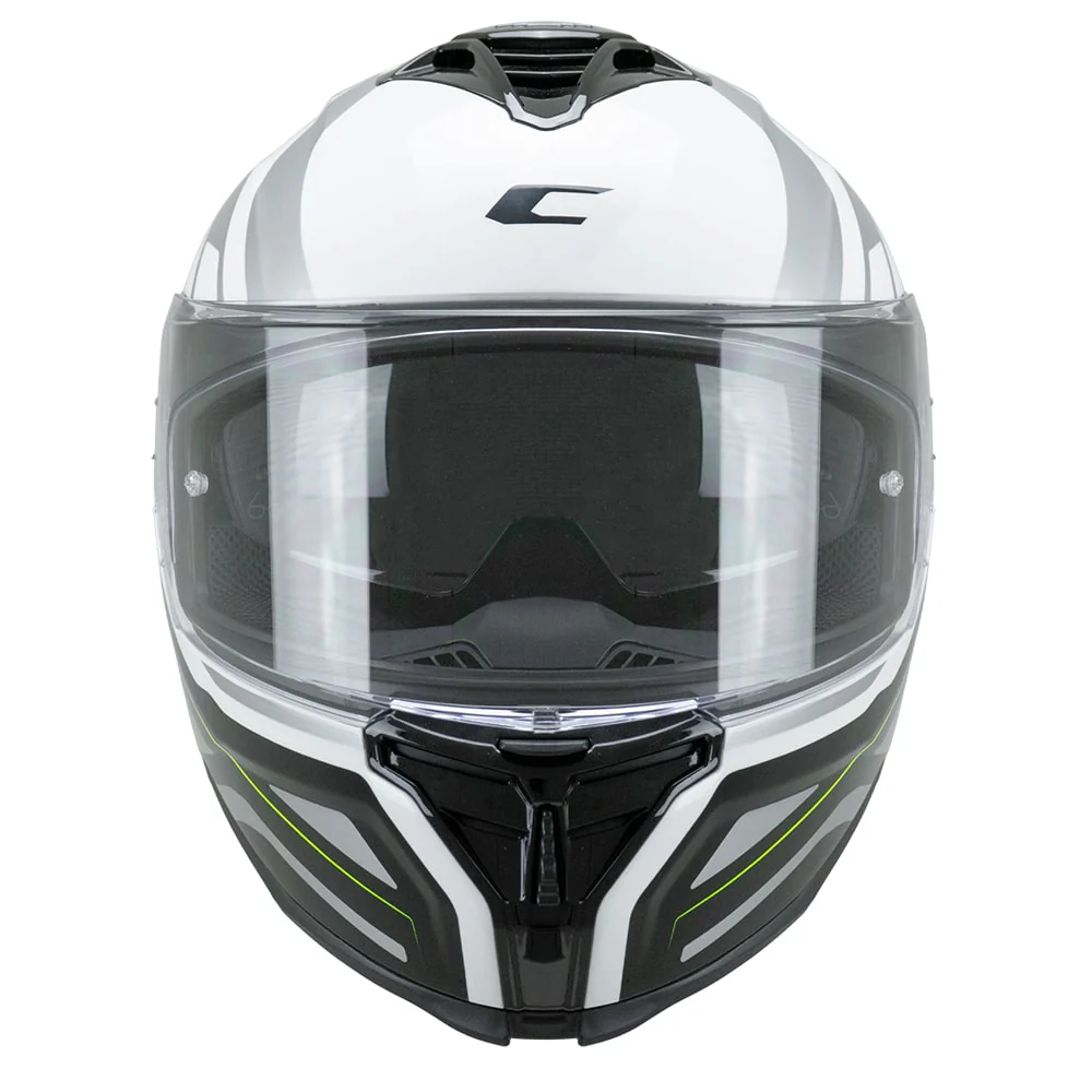 CGM SHOT VILLAIN 363M CASCO DE MOTO BLANCO NEGRO AMARILLO FLOURO - Image 3