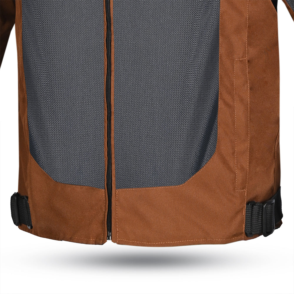 R-TECH SPIRAL MESH CHAQUETA DE VERANO HOMBRE MARRON GRIS AMARILLO FLOUR - Image 4