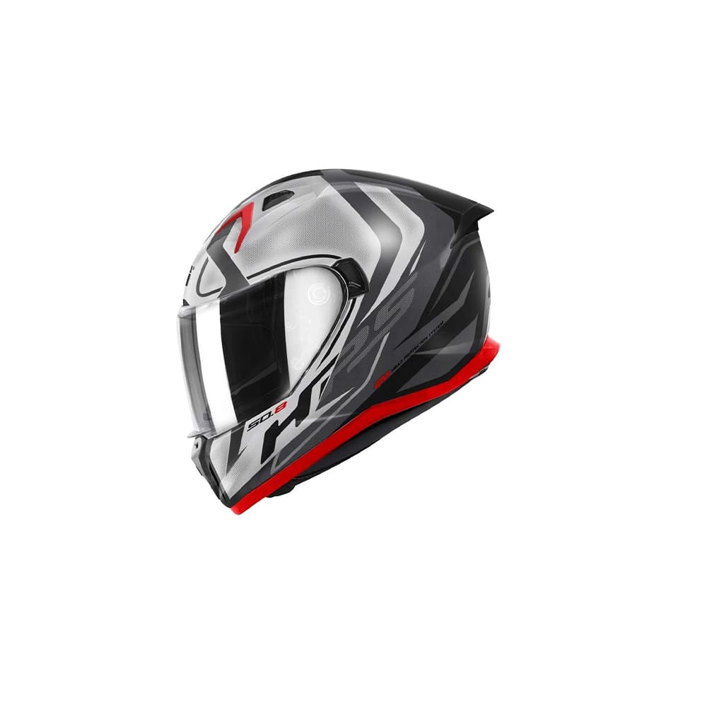 GIVI 50.8 Casco integral de motocicleta Racer titanio plata negro - Image 2