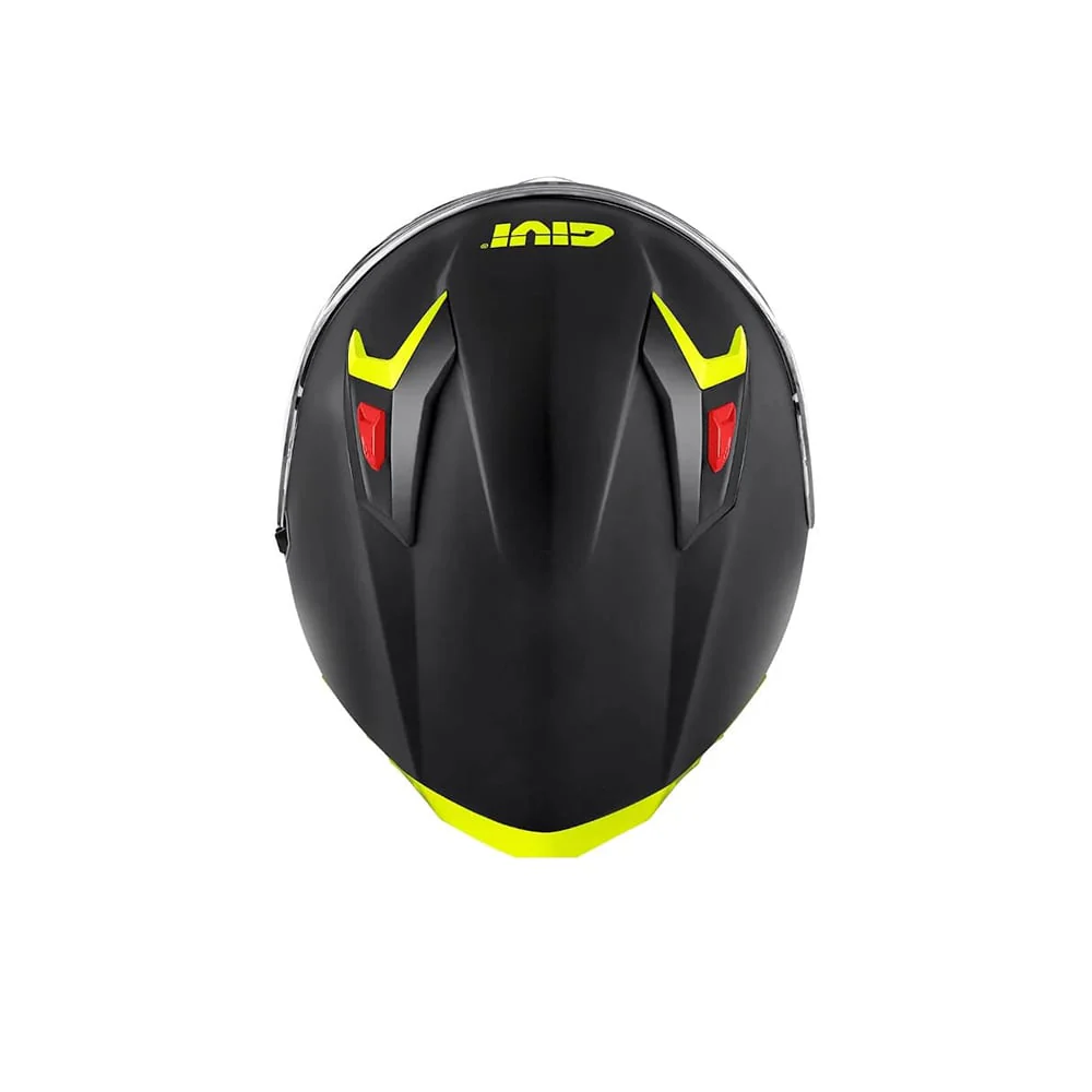GIVI 50.9 Atomic Moto Deportivo Integral Casco Negro Plata Amarillo (BCYL) - Image 5