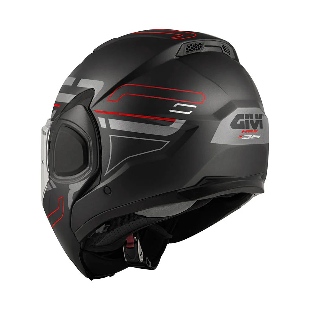 GIVI CASCO FLIPBACK X36VERTIGO NEGRO MATEROJO T54 - Image 4