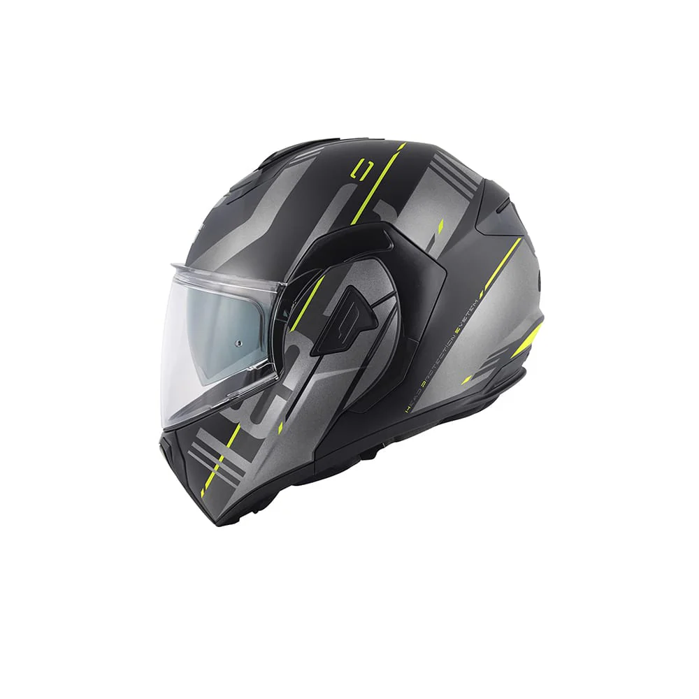 GIVI X30 PULSAR PUBY CASCO MODULAR DE MOTO NEGRO MATE AMARILLO TITANIO - Image 3