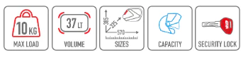 GIVI MKSIDE V37 MALETA LATERAL Reflector Rojo Plateado Mate 37LT - Image 6