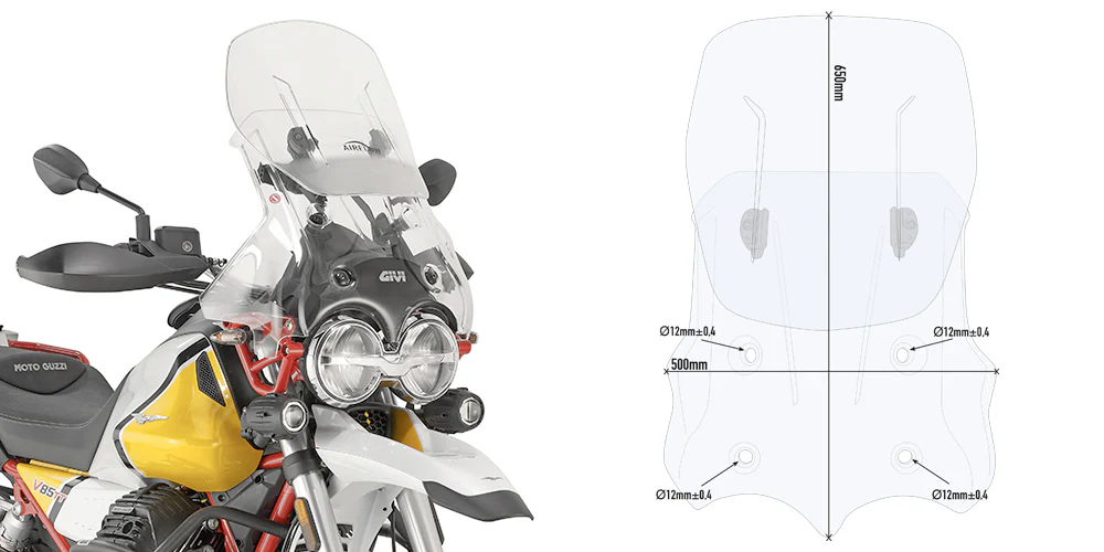 GIVI AF8203 AIRFLOW BRISAS P/KITAOGUZZI V85 TT (19 > 23)