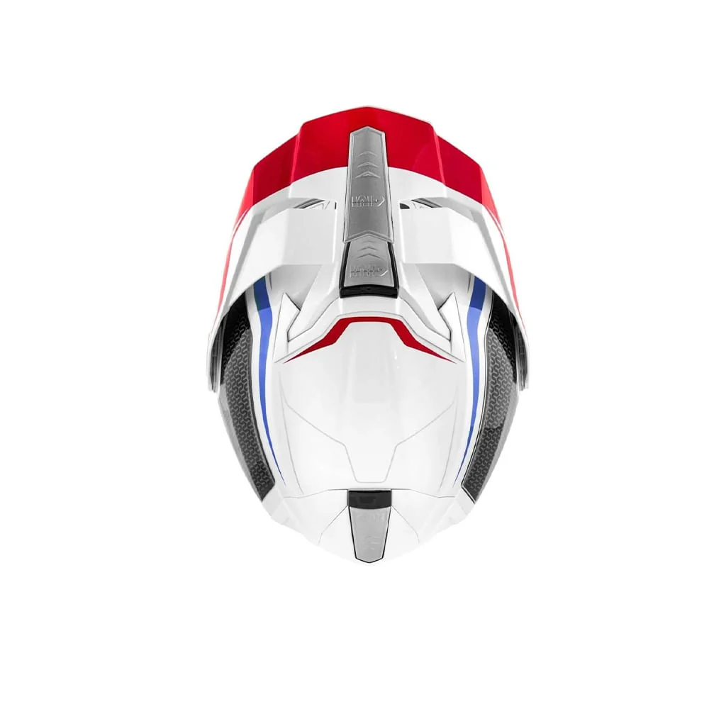 GIVI X.33 Canyon Layers Moto Modular Casco Blanco Rojo - Image 6