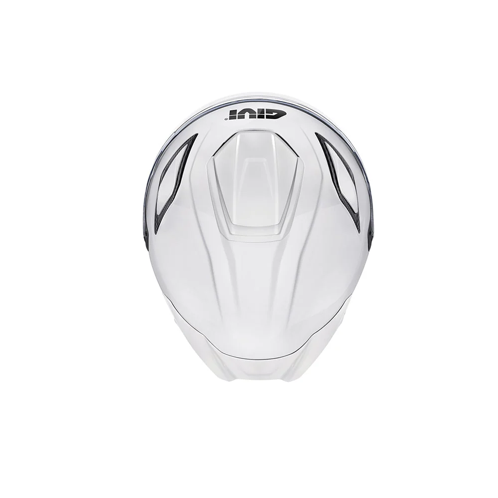 GIVI X29 Fiber Urbana Calle Para Moto Casco Jet Blanco Brillante Pieno - Image 3