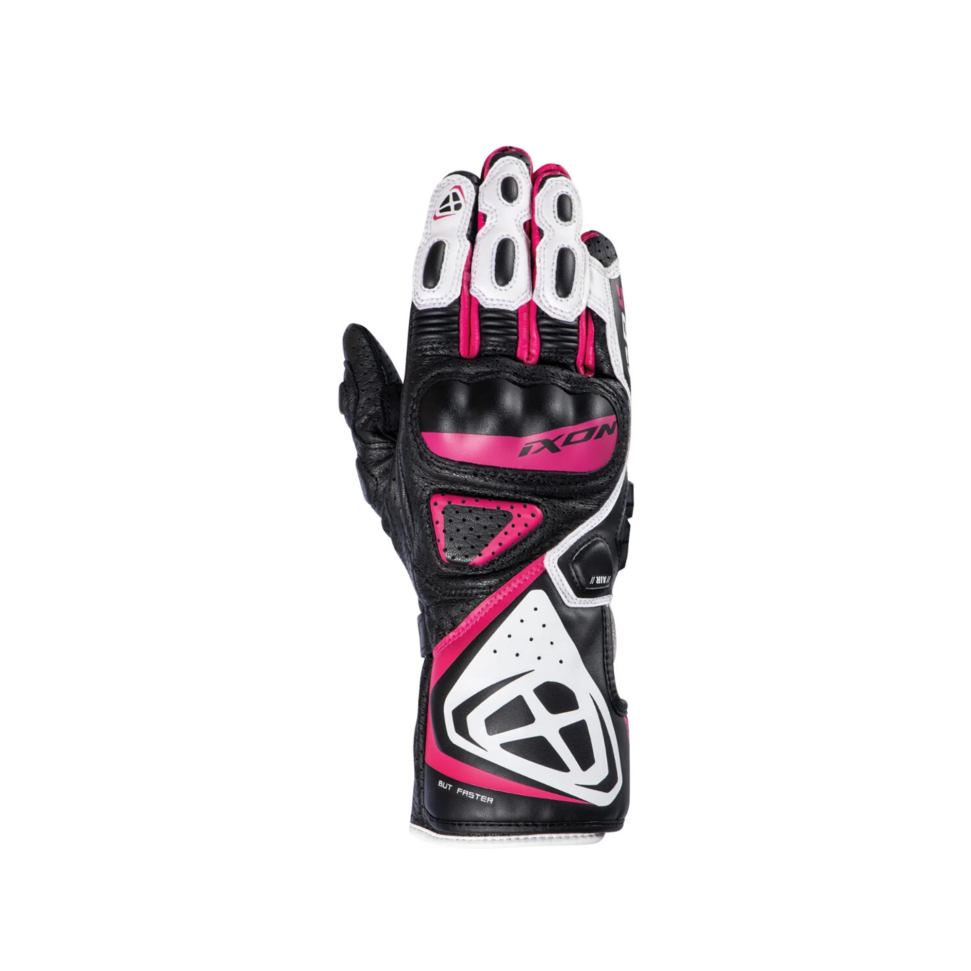 IXON- GUANTES GP5 AIR LADY BLACK/WHITE/FUSHIA - Image 4