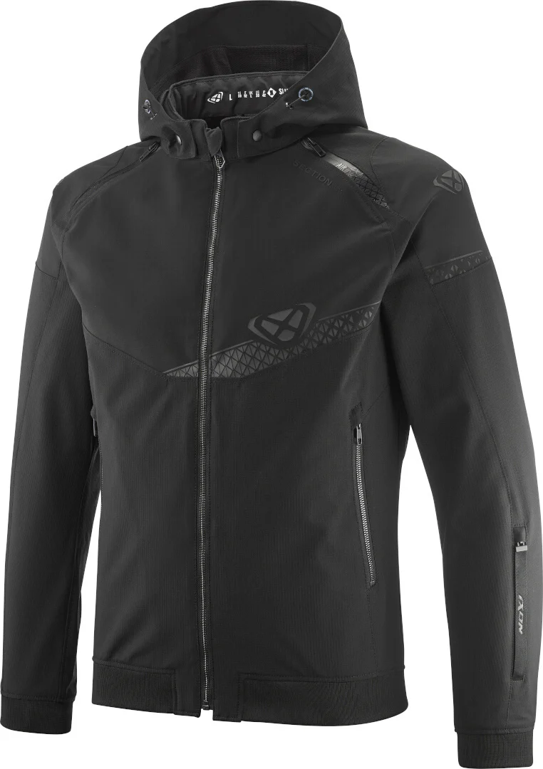 IXON SECTION Hombre Verano Moto Textil Chaqueta Negro