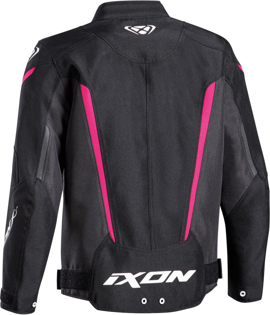 IXON STRIKER NIÑOS L Moto Textil Chaqueta Negro Fushia - Image 2