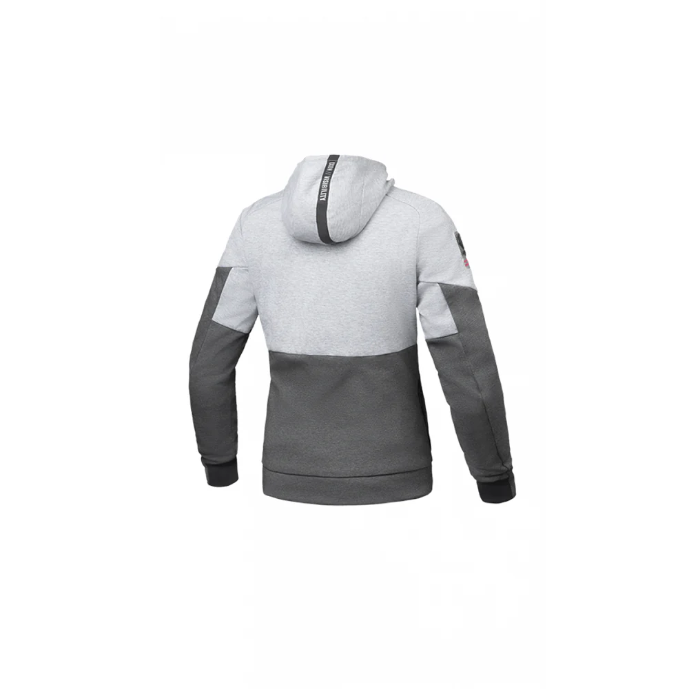 IXON Sudadera ligera y ultracómoda con inspiración deportiva  Gris Plata Fucsia - Image 2