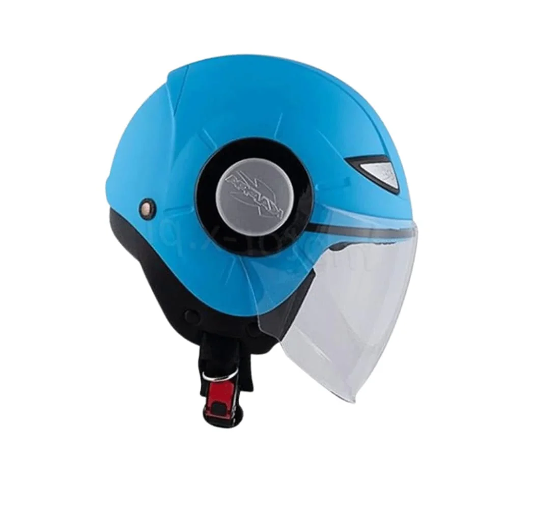 KAPPA KJ05 Júnior Moto Cara Abierta Estilo Retro Casco Azul - Image 2