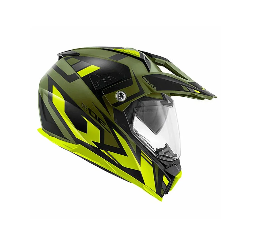 KAPPA KV30 EVO Moto Aventure Casco Verde Mate Negro Amarillo - Image 2