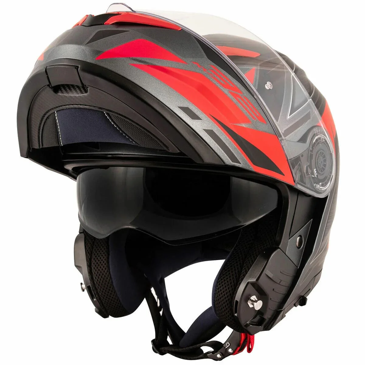 KAPPA KV32 TRONG Moto Modular Casco Titanio Rojo - Image 3