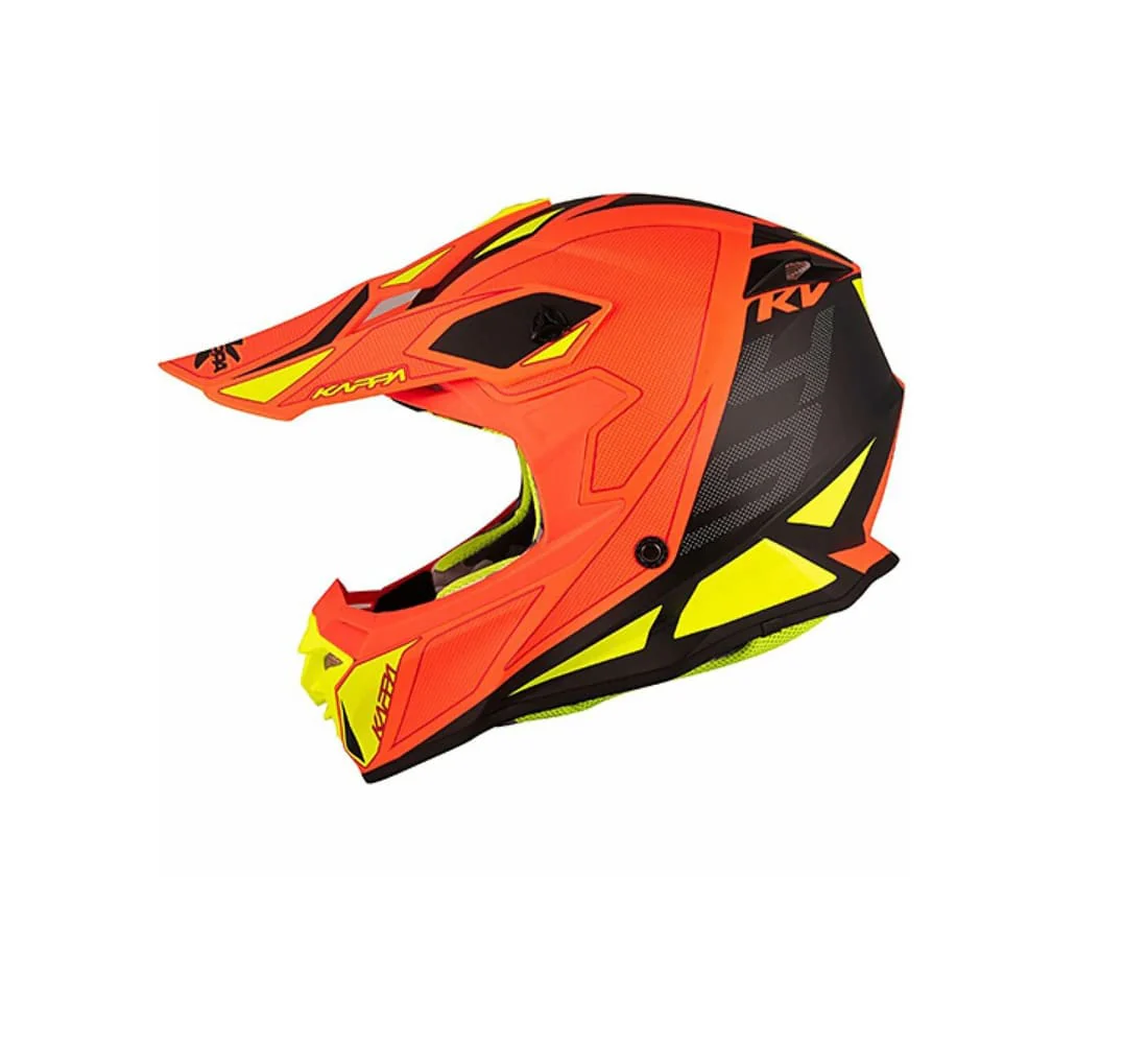 KAPPA KV49 MOTO CROSS ENDURO CASCO NEGRO NARANJA