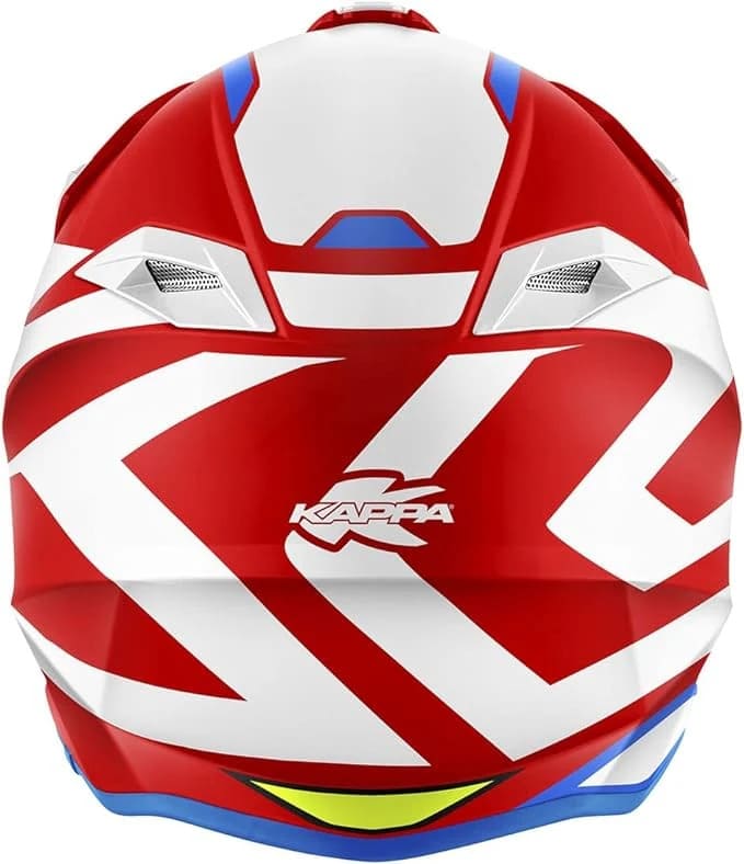 KAPPA KV49 Motocicleta Motocross Casco Rojo Blanco - Image 4