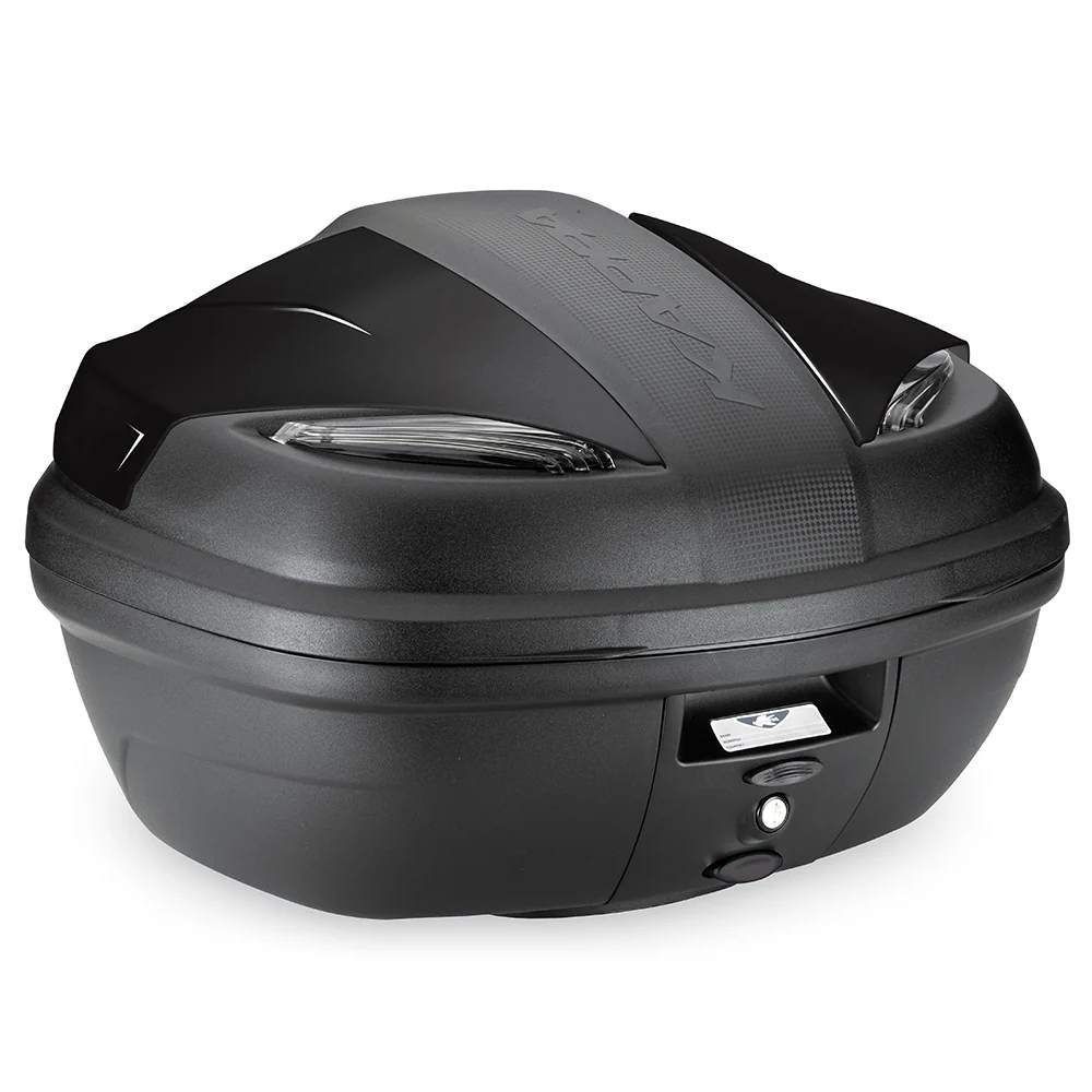 KAPPA MALETA NEGRO BASE CATADIÓPTRICOS AHUMADO 47LTS