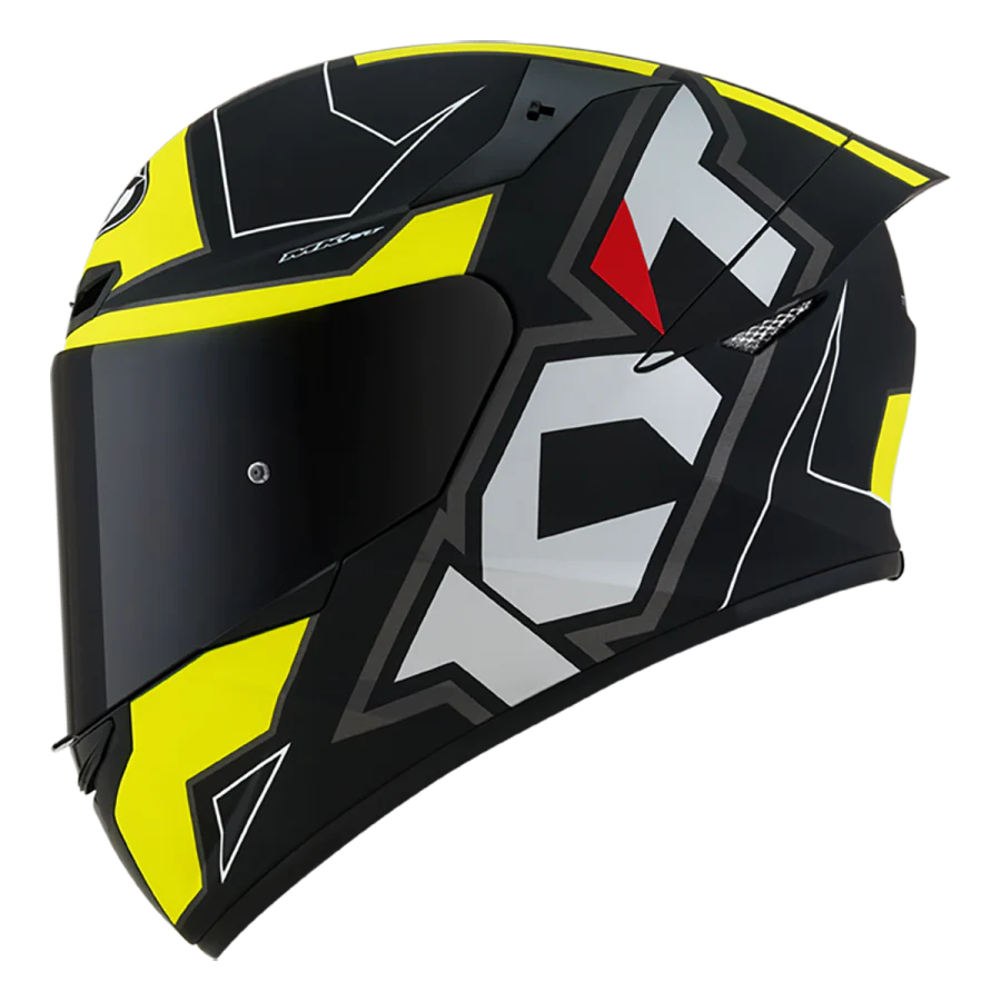 KYT- CASCOS TT-COURSE ELECTRON MATT BLACK/YELLOW - Image 3