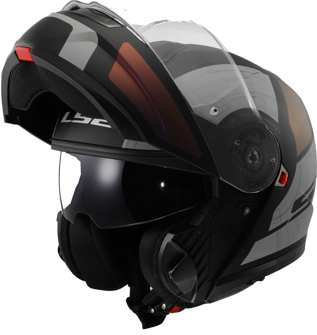LS2 CASCO FF908 STROBE II ORION M.BLACK PURPLE BLUE-06 - Image 4