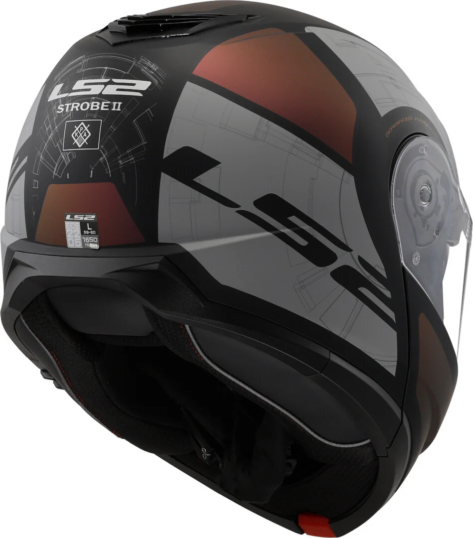 LS2 CASCO FF908 STROBE II ORION M.BLACK PURPLE BLUE-06 - Image 5
