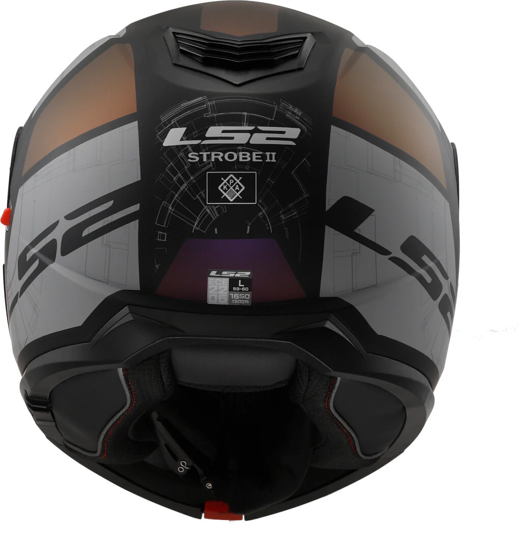 LS2 CASCO FF908 STROBE II ORION M.BLACK PURPLE BLUE-06 - Image 6