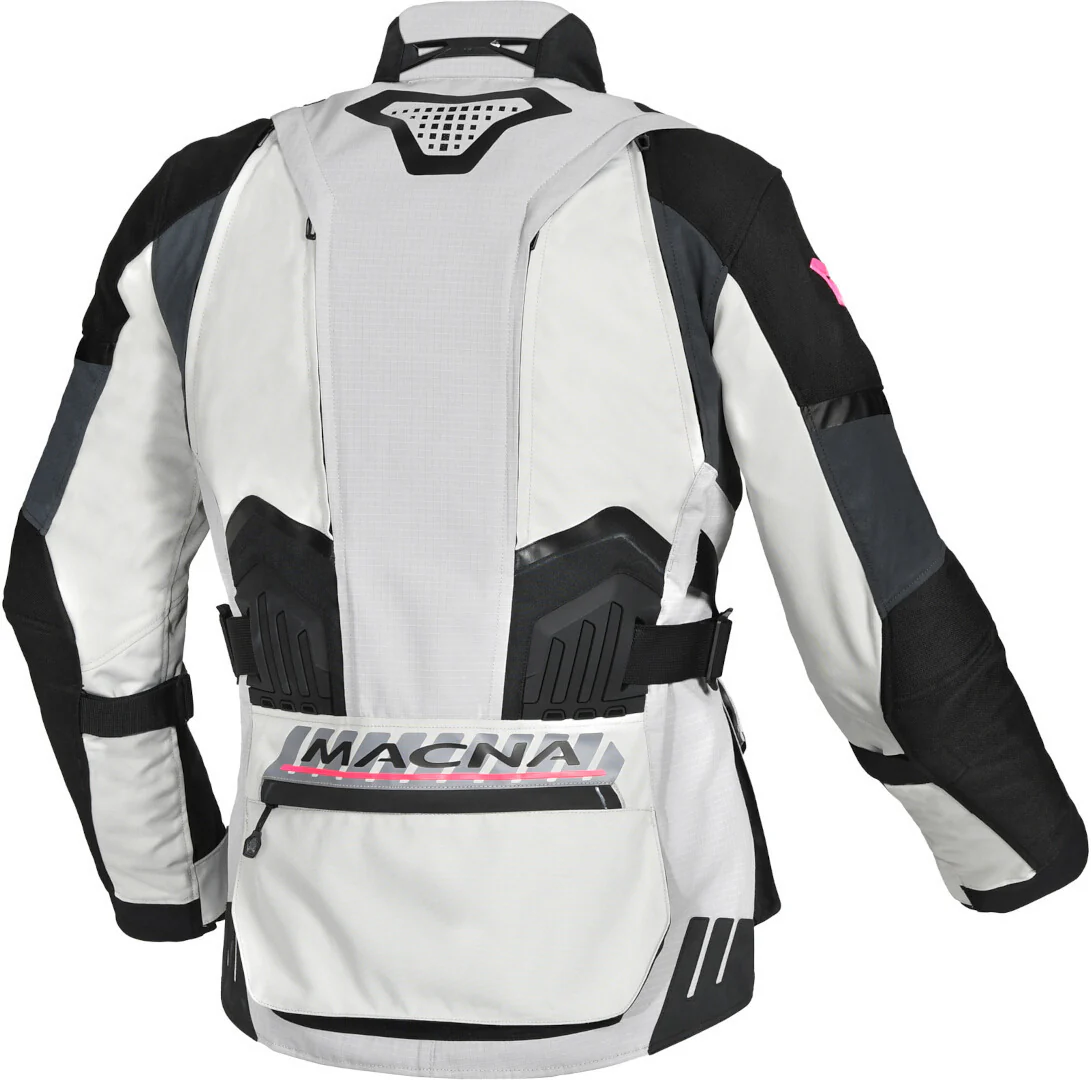 Macna Domane Mujer Chaqueta Textil Gris Claro Gris Negro - Image 2