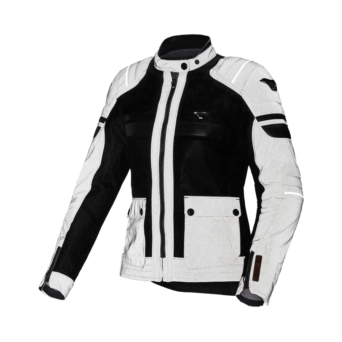 Macna Fluent Night Eye mujer Chaqueta textil Gris Negro - Image 3
