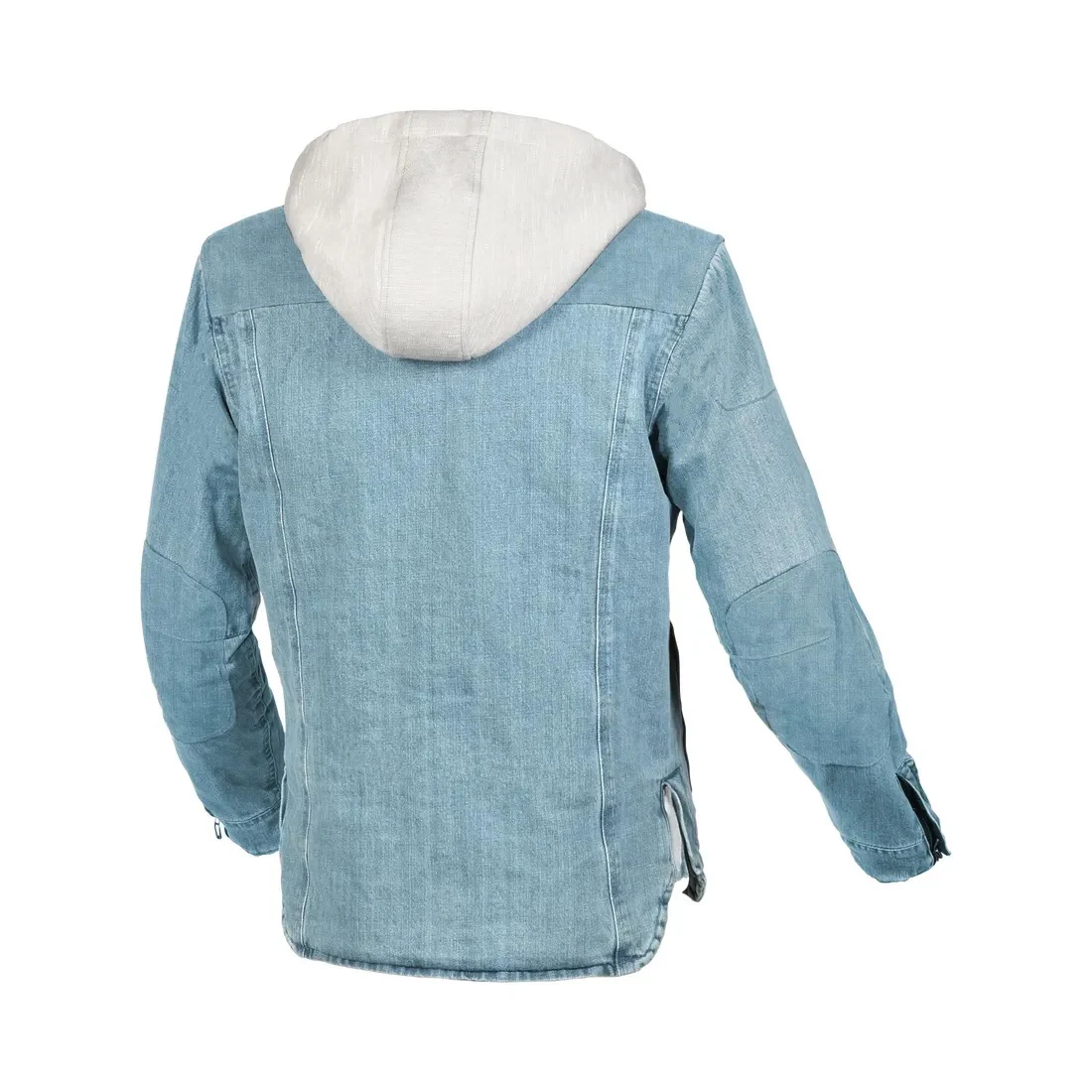 MACNA INLAND HOMBRES MOTO TEXTIL CAPUCHA CHAQUETA AZUL CLARO - Image 2