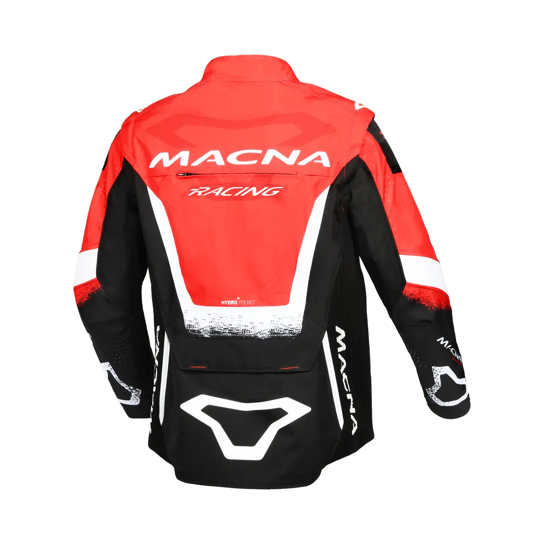 Macna Landmark Hombre Chaqueta Textil Fuera carretera Negro Rojo Blanco - Image 4