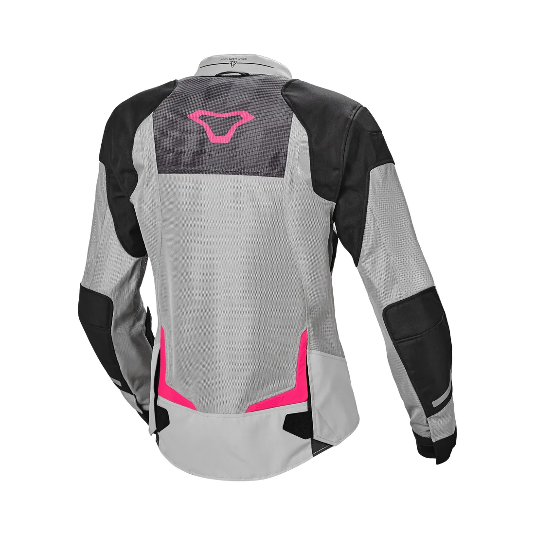 MACNA ORCANO Mujer Moto Textil Chaqueta Gris Negro Rosa - Image 2