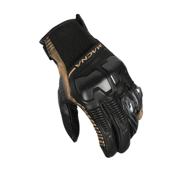 MACNA ULTRAXX Hombre Moto Deportivos Jinetes Guantes Negro Dorado