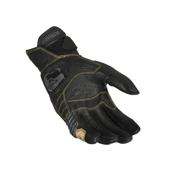 MACNA ULTRAXX Hombre Moto Deportivos Jinetes Guantes Negro Dorado - Image 2