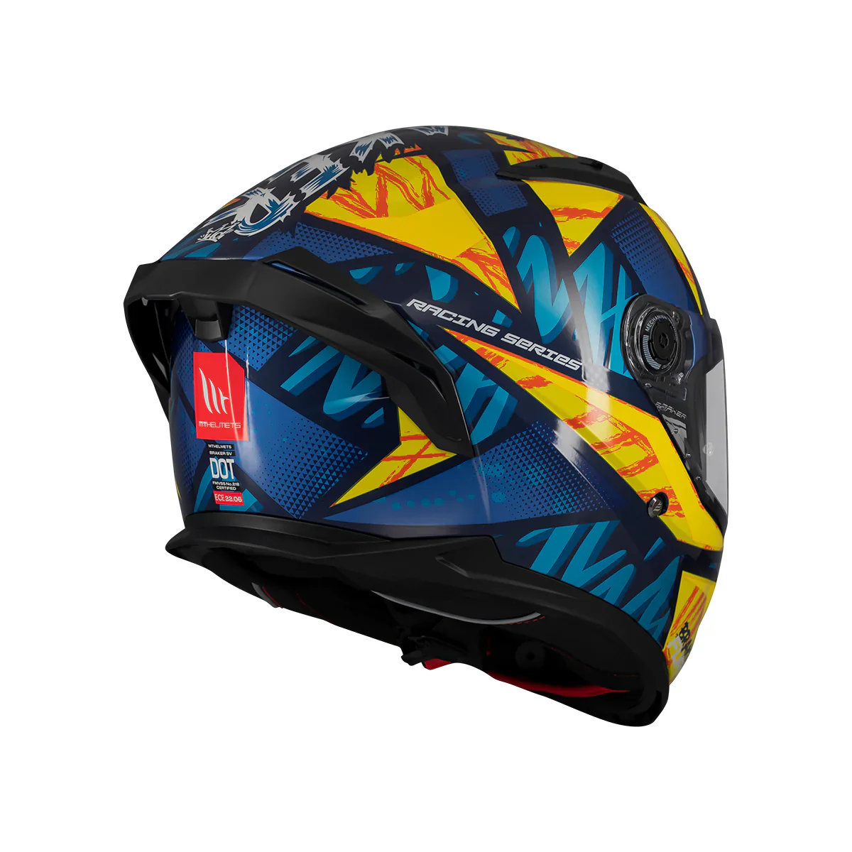 MT Brakes SV Fury C17 Casco Integral Para Motociclismo Deportivo Brillante - Image 3