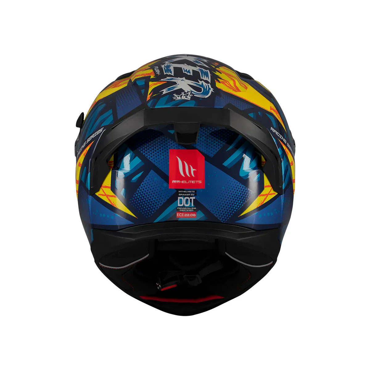 MT Brakes SV Fury C17 Casco Integral Para Motociclismo Deportivo Brillante - Image 5