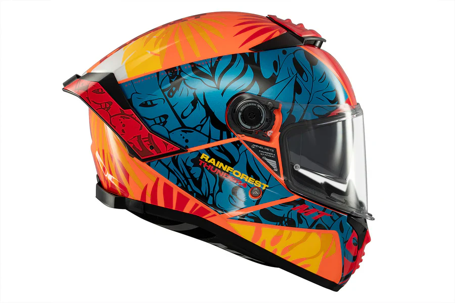 MT Thunder 4 SV Rainforest C4 deportivo para moto integral Casco brillante - Image 5