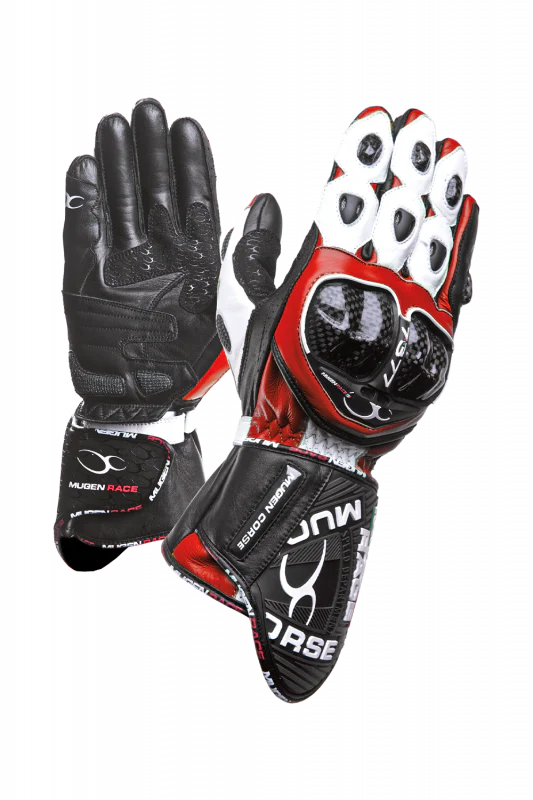 MUGENRACE G-MNR-1461 BORNEW Moto Deportivos Guantes Rojo
