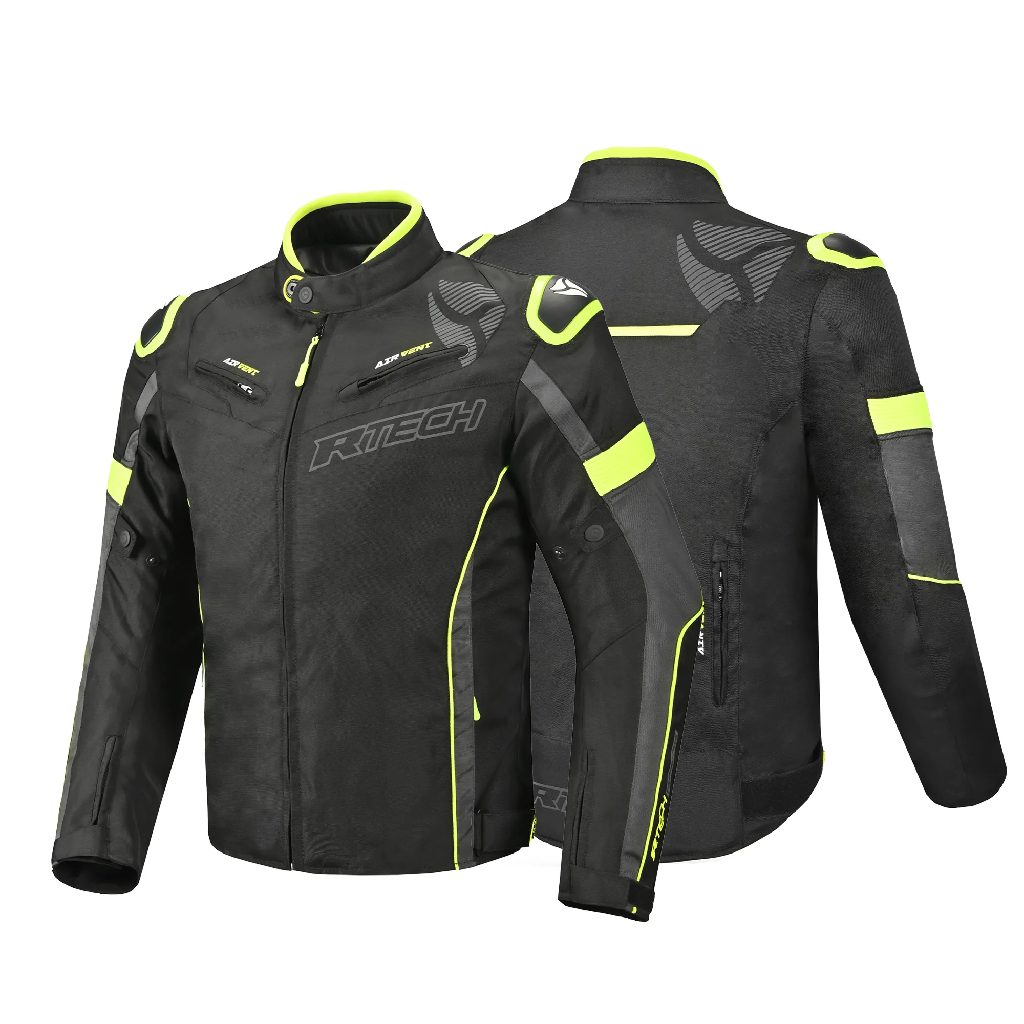 R-TECH KNIGHT RIDER CHAQUETA 3 IN 1 DE HOMBRE TEXTIL (CORTO) NEGRO ANTRACITA AMARILLO - Image 2