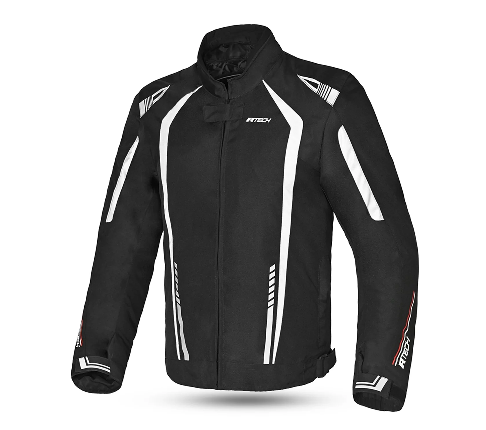 R-TECH MARSHAL CHAQUETA DE MOTO DE HOMBRE TEXTIL NEGRO BLANCO