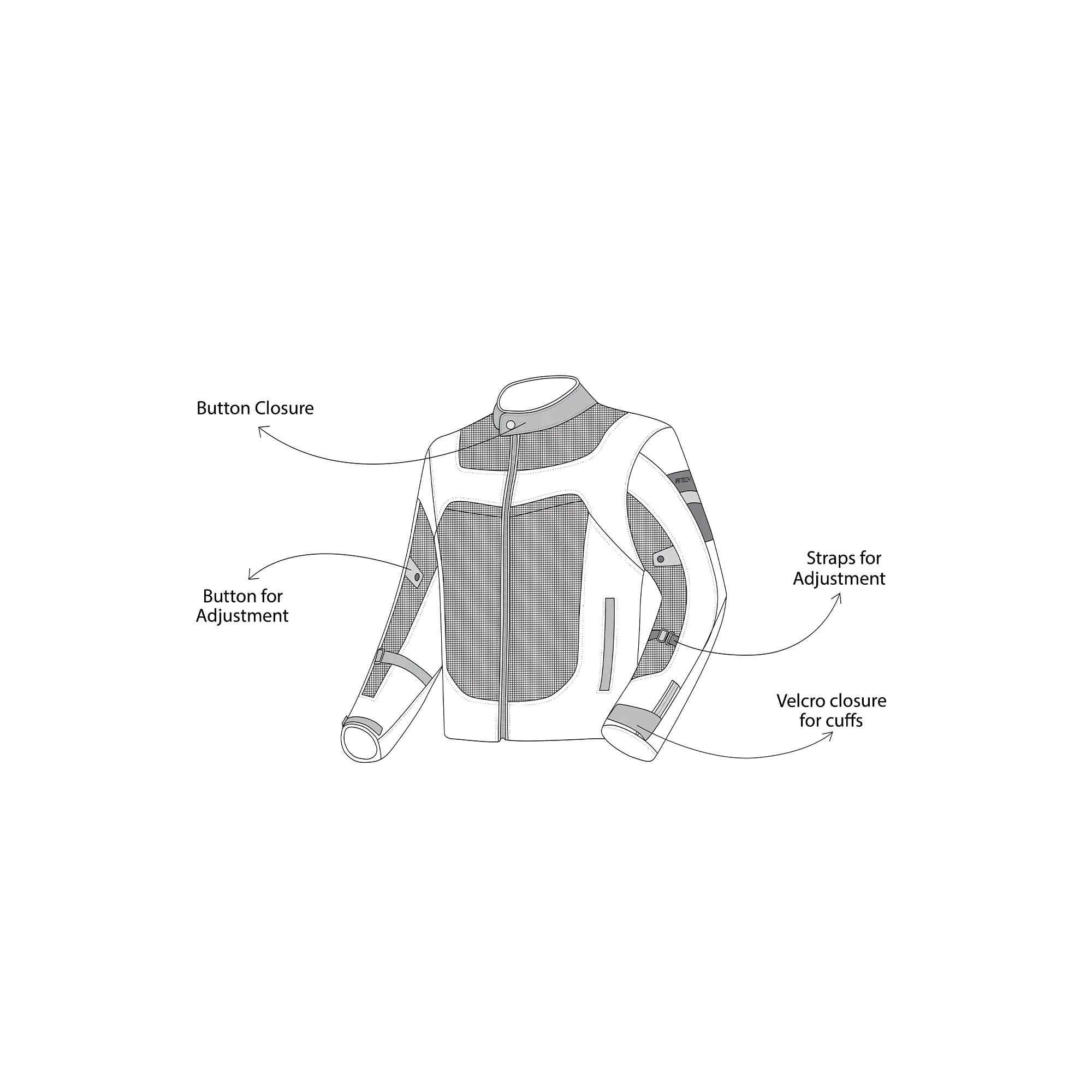 R-TECH SPIRAL MESH CHAQUETA DE VERANO HOMBRE ANTRACITA GRIS VERDE - Image 7