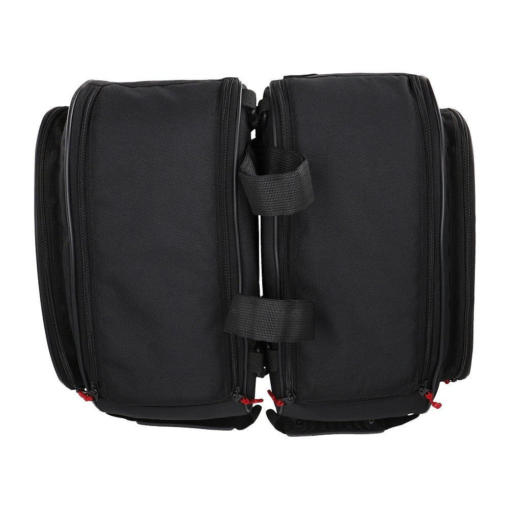 R-TECH - Mochila Piel/Textil Flight Negro Rojo - Image 3