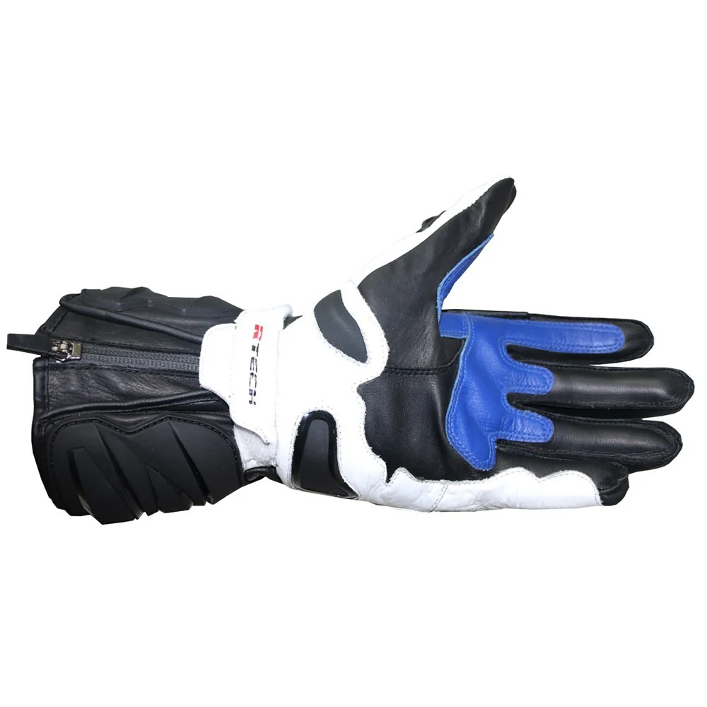 R-TECH - Guante Piel Hawk Negro/Azul - Image 4