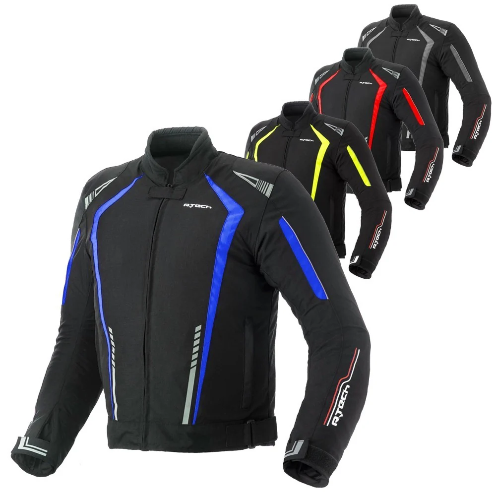 R-TECH MARSHAL CHAQUETA DE MOTO DE HOMBRE TEXTIL NEGRO ROJO - Image 10