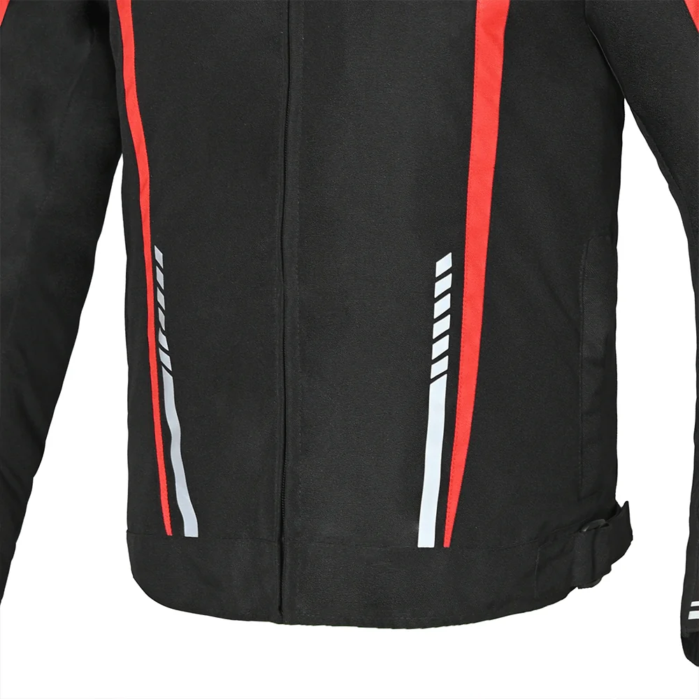 R-TECH MARSHAL CHAQUETA DE MOTO DE HOMBRE TEXTIL NEGRO ROJO - Image 5