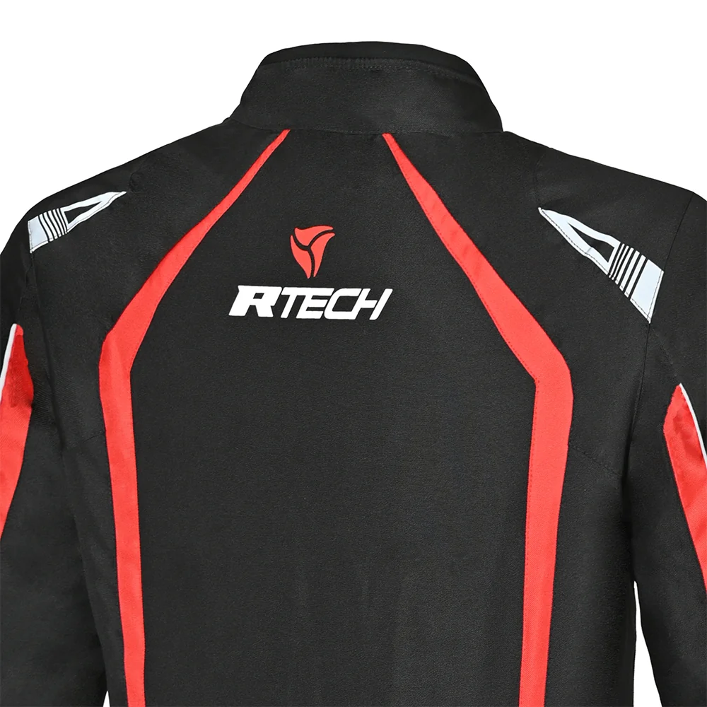 R-TECH MARSHAL CHAQUETA DE MOTO DE HOMBRE TEXTIL NEGRO ROJO - Image 9
